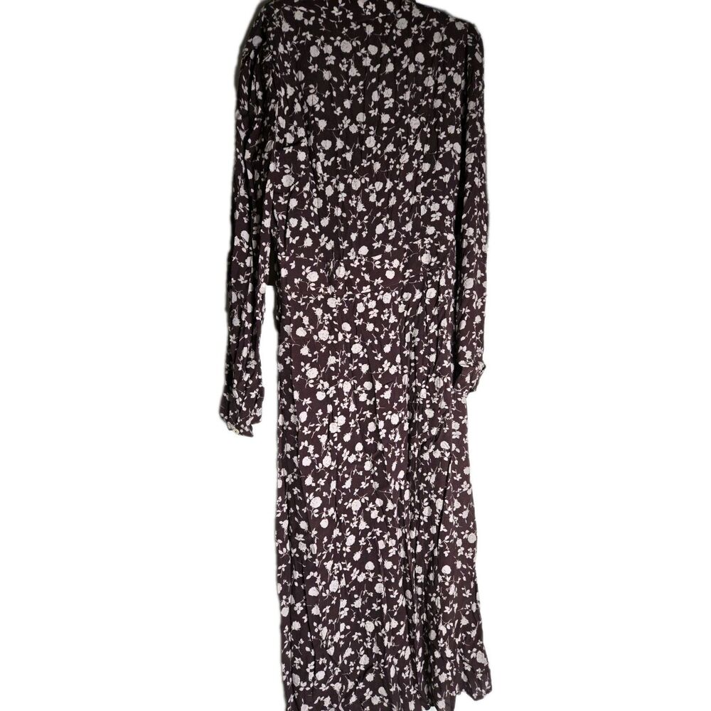 Rosedress Made in Serbia Size Large Brown Floral Pattern